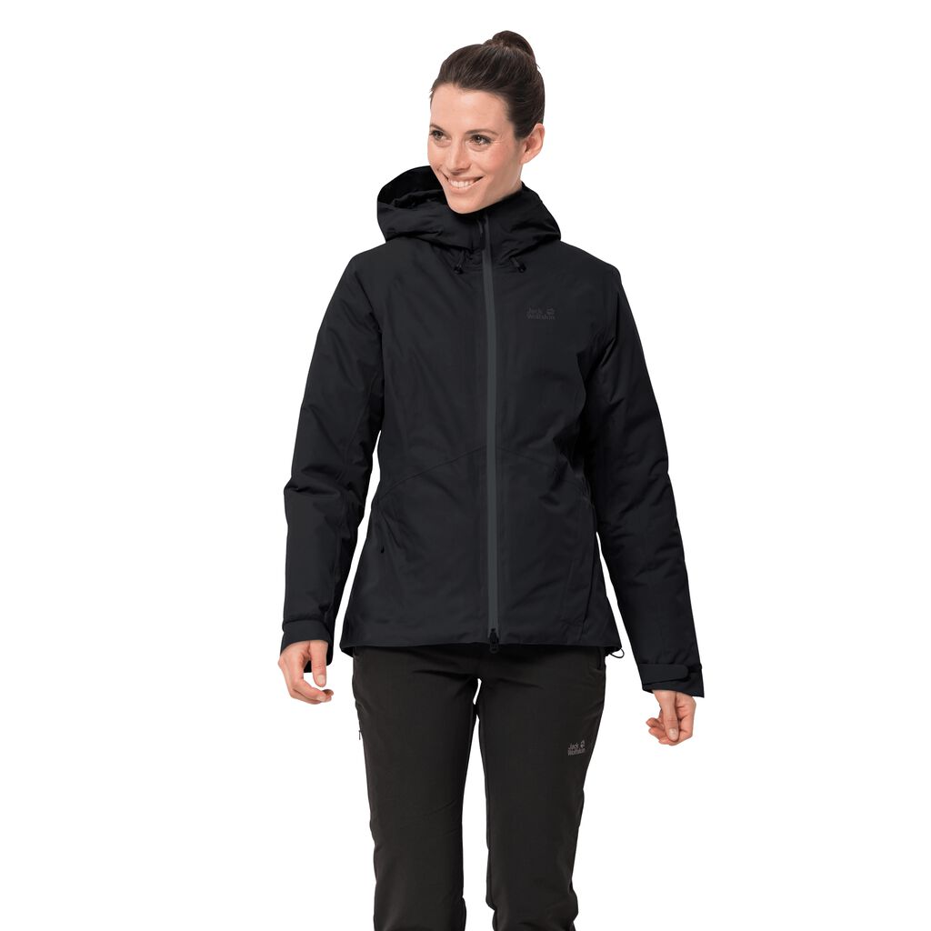 Jack Wolfskin ARGON STORM αδιάβροχο μπουφάν γυναικεια μαυρα | GR6895102